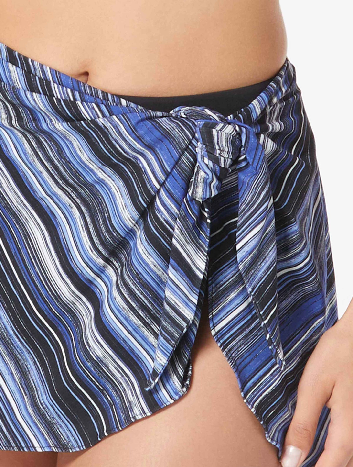 Coco Contours Halo Sarong Swim Skirt - Rainforest Stripe - 970 Multi