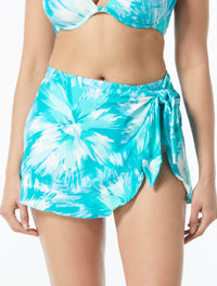 Coco Contours Halo Sarong Swim Skirt - Spellbound Magic - 355 Jade
