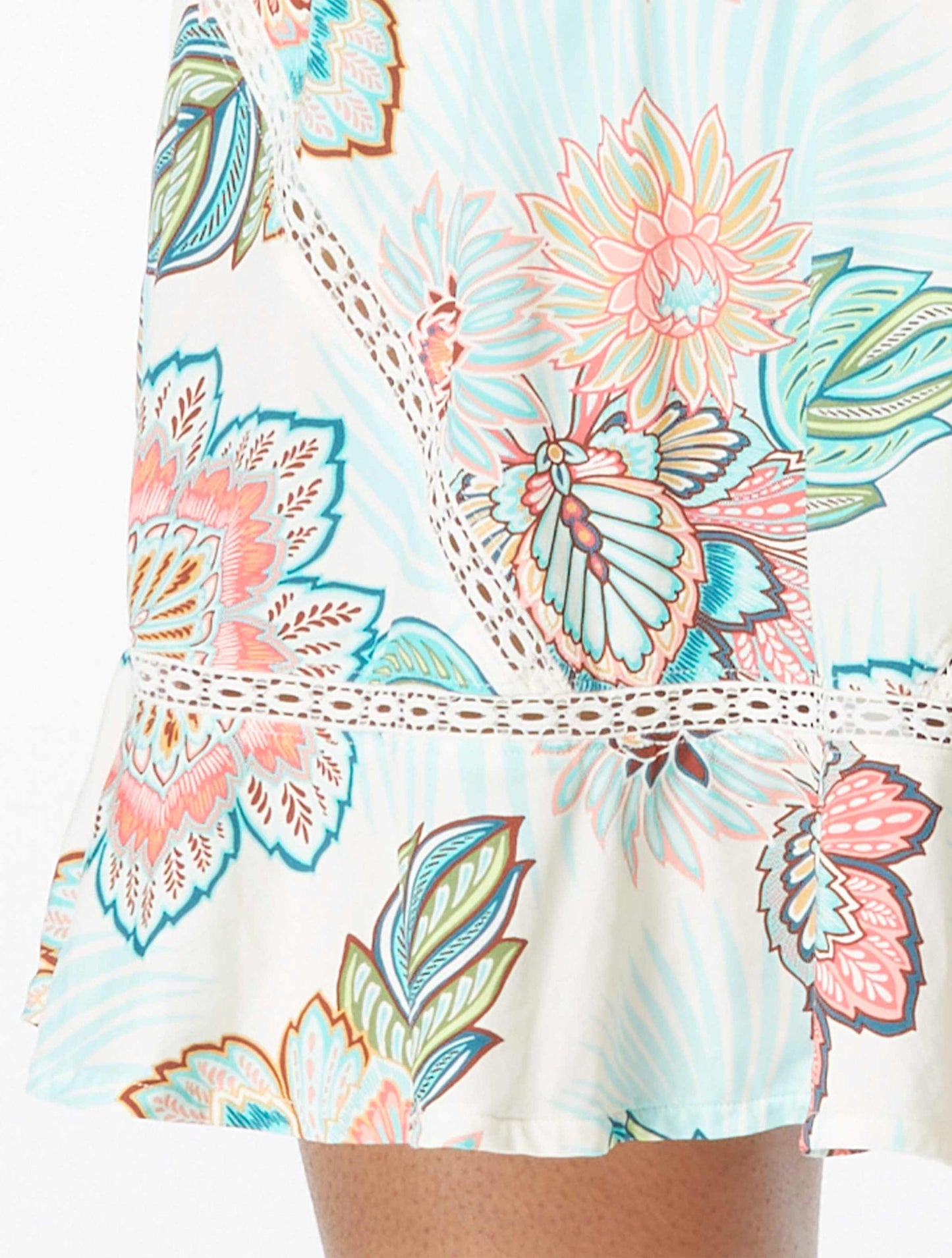 Coco Reef Adorn Cover Up Dress - Tropical Lotus - 110 Ivory