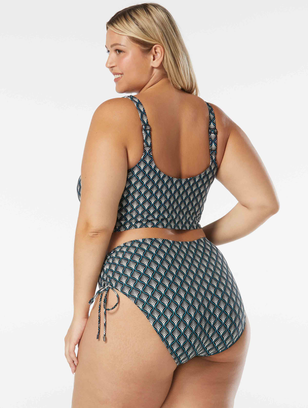 Coco Reef Elevate Bra Sized Shirred Underwire Bikini Top - Siren - 006 CAST-BLACK