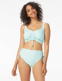 Coco Reef Elevate Bra Sized Shirred Underwire Bikini Top - Siren - 436 OASIS
