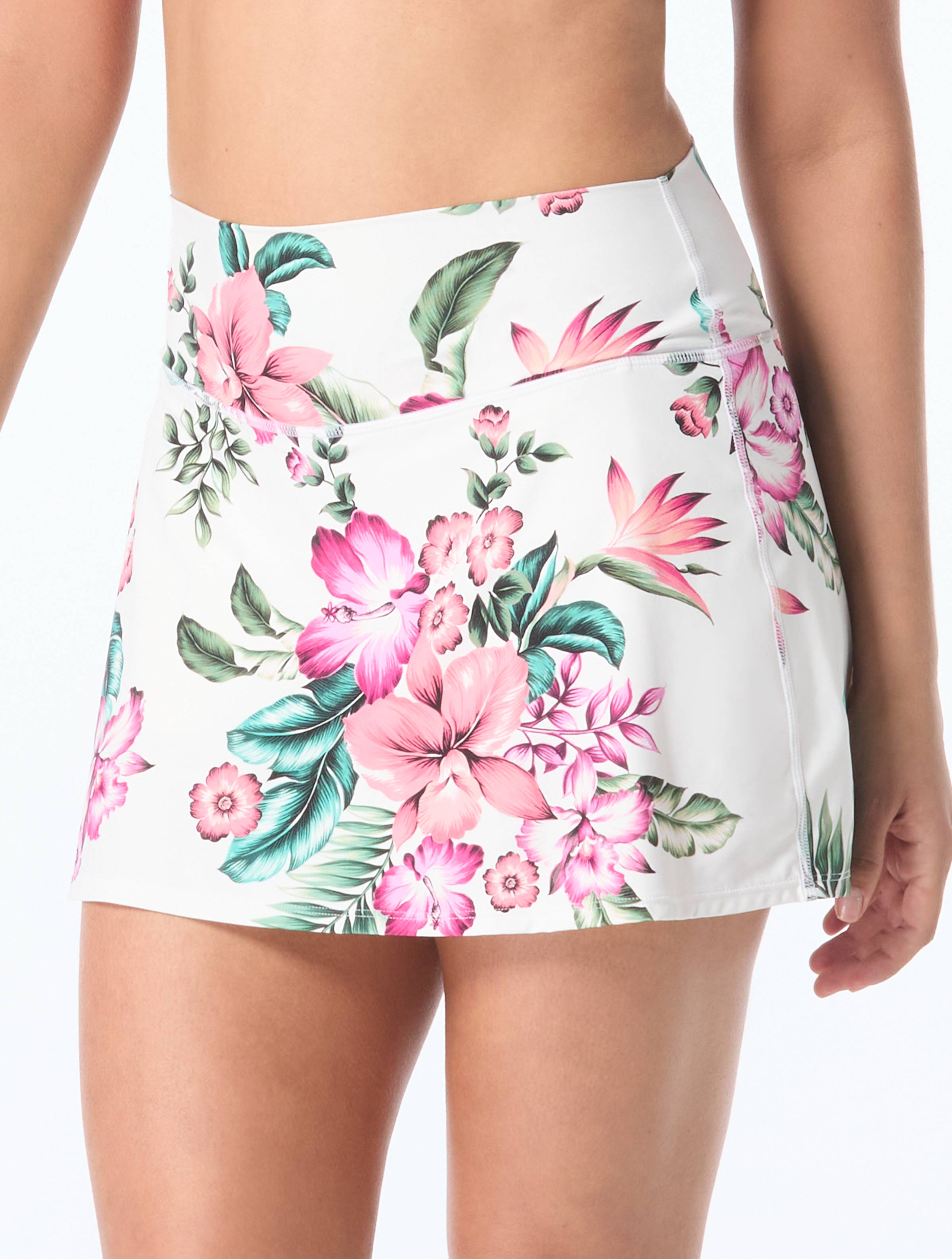 Coco Reef Suraya High Waist Swim Skort - Spiced Tropical – Beach2Ocean