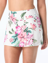Coco Reef Suraya High Waist Swim Skort - Spiced Tropical - 119 White Multi