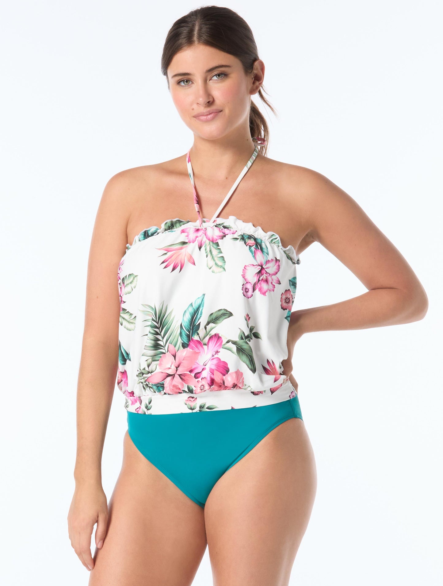Coco Reef Infinity Bra Sized Multi-Wear Bandini Top - Spiced Tropical