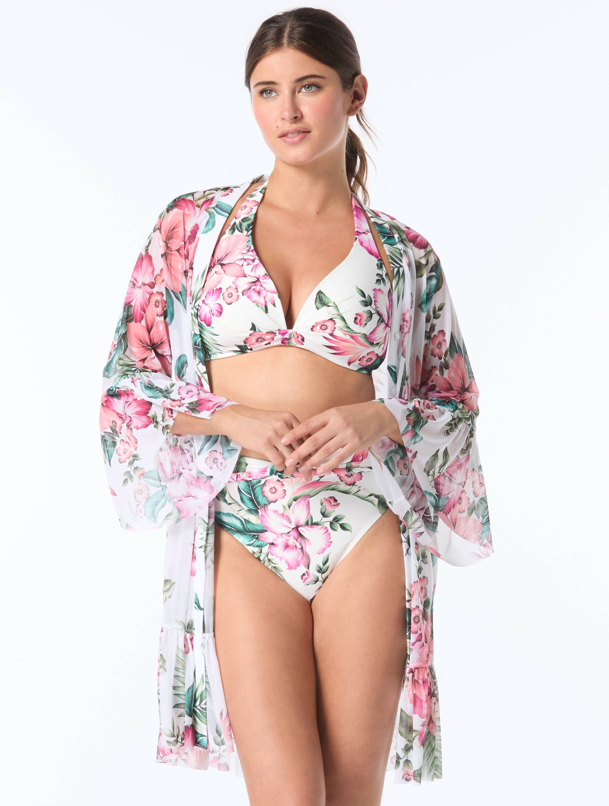 Coco Reef Lily Cover Up Dress - Spiced Tropical - 119 White Multi
