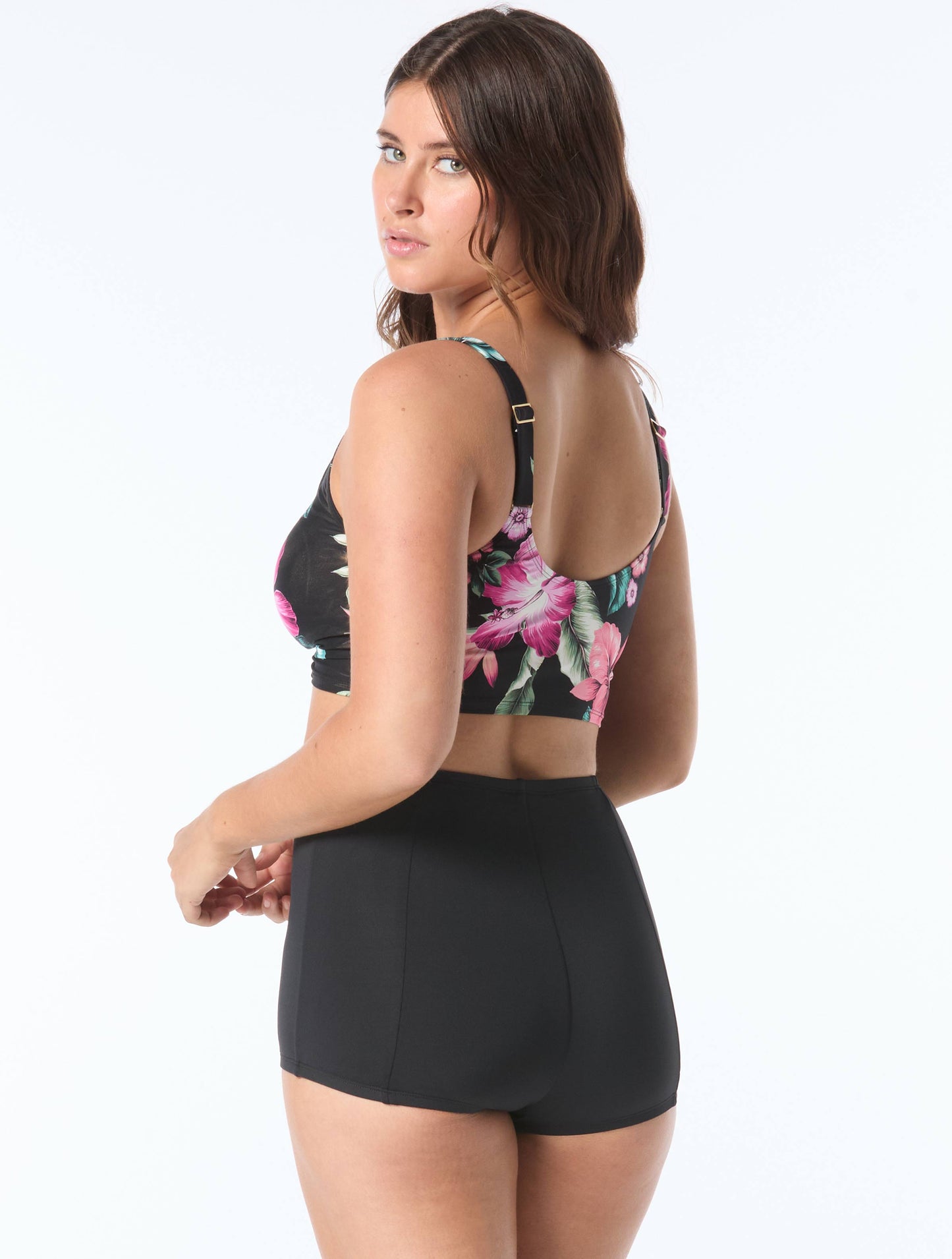 Coco Reef Elevate Bra Sized Shirred Underwire Bikini Top - Spiced Tropical