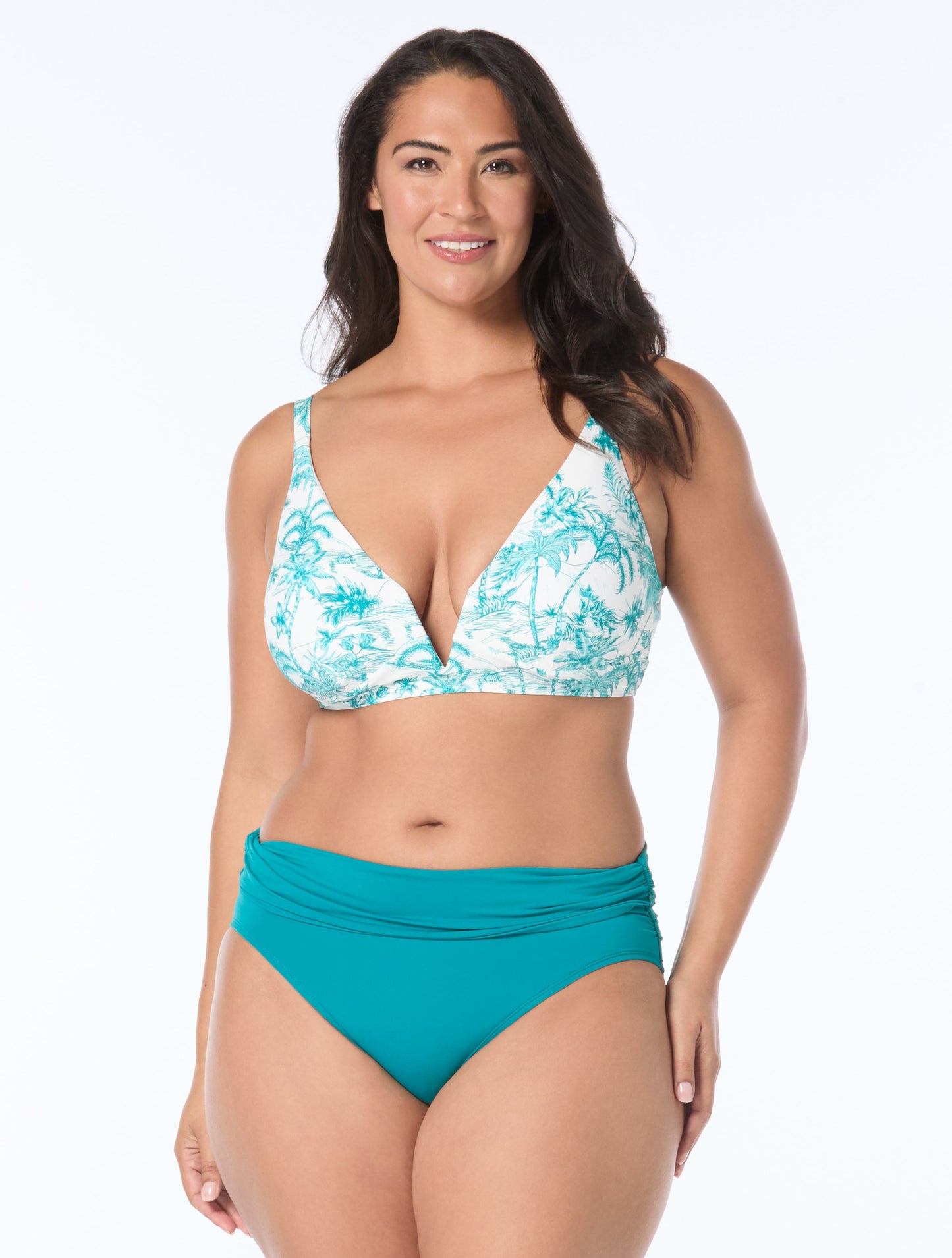 Coco Reef Astra Bra Sized Plunge Underwire Bikini Top - Dreamscape