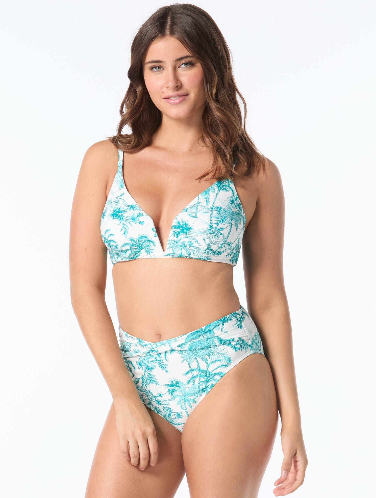 Coco Reef Astra Bra Sized Plunge Underwire Bikini Top - Dreamscape