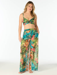 Coco Reef Meryl Cover Up Pants - Island Grove - 004 Black Multi