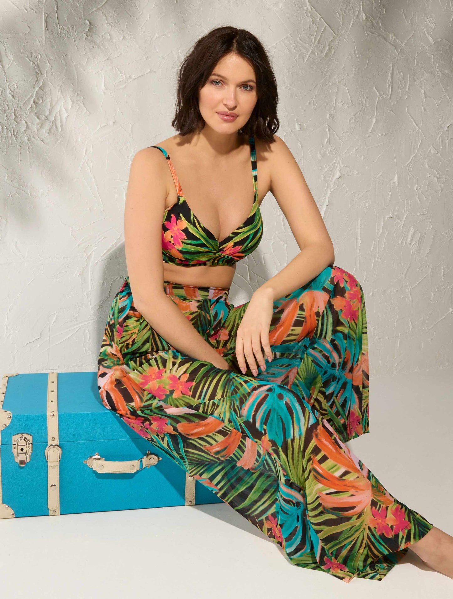 Coco Reef Island Grove Bikini Top, Bikini Bottom & Cover Up Pants Set Bundle -