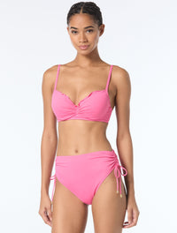 Coco Reef Lavish Ruffle Bra Sized Underwire Bikini Top - Solids - 698 PLUMERIA