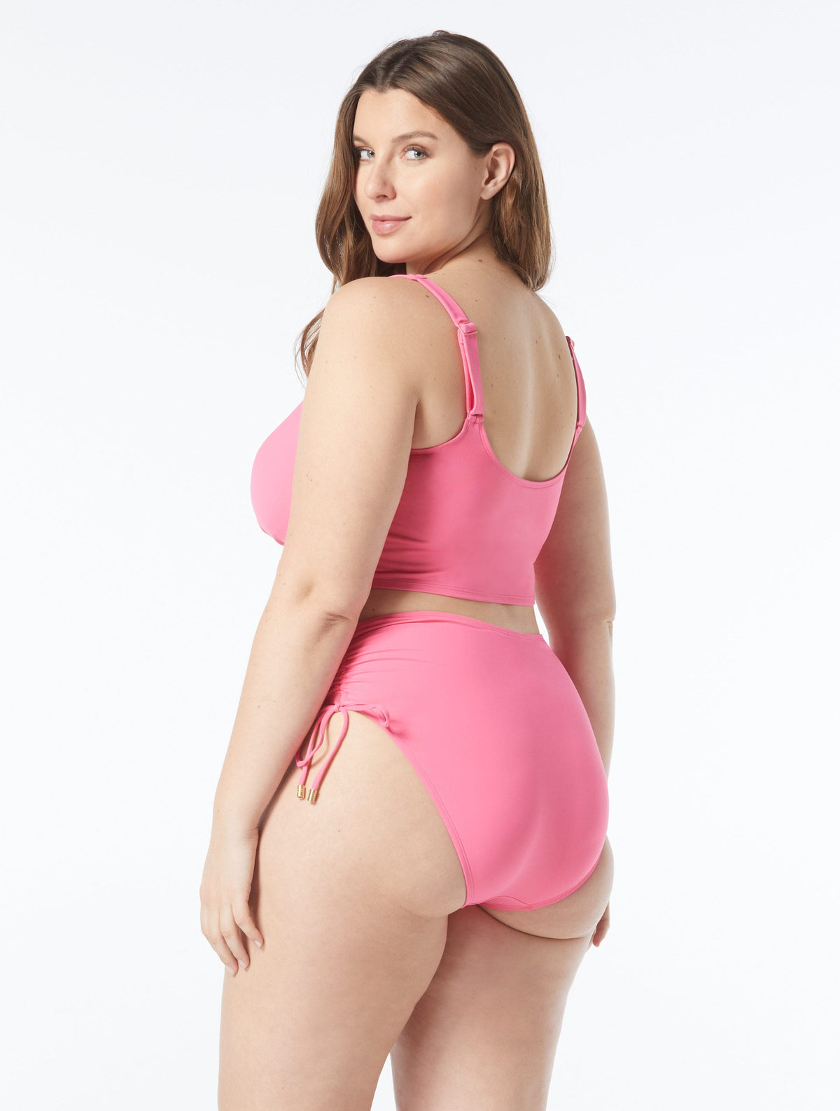 Coco Reef Elevate Bra Sized Shirred Underwire Bikini Top - Classic Solids - 698 PLUMERIA