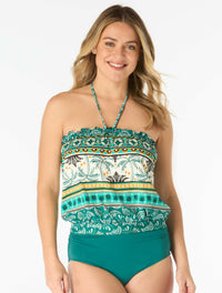 Coco Reef Infinity Bra Sized Underwiire Multi-Wear Bandini Top - West Palm Stripe - 326 Jungle Green