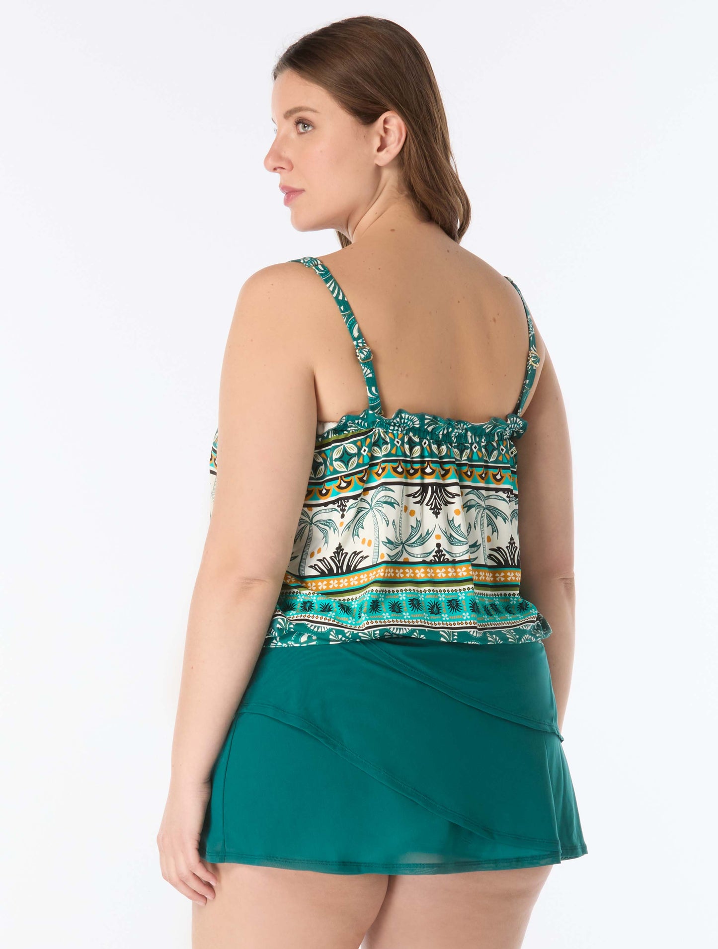 Coco Reef Infinity Bra Sized Underwiire Multi-Wear Bandini Top - West Palm Stripe - 326 Jungle Green