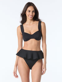 Vince Camuto Underwire Bikini Top - Scuba - 001 BLACK