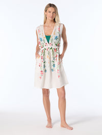 Vince Camuto Plunge Cover Up Dress - Drifting Meadow