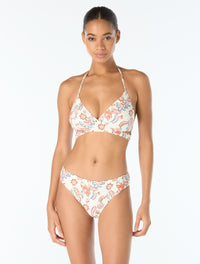 Vince Camuto Cross Front Halter Bikini Top - Bohemian Glamour Mini - 110 Ivory