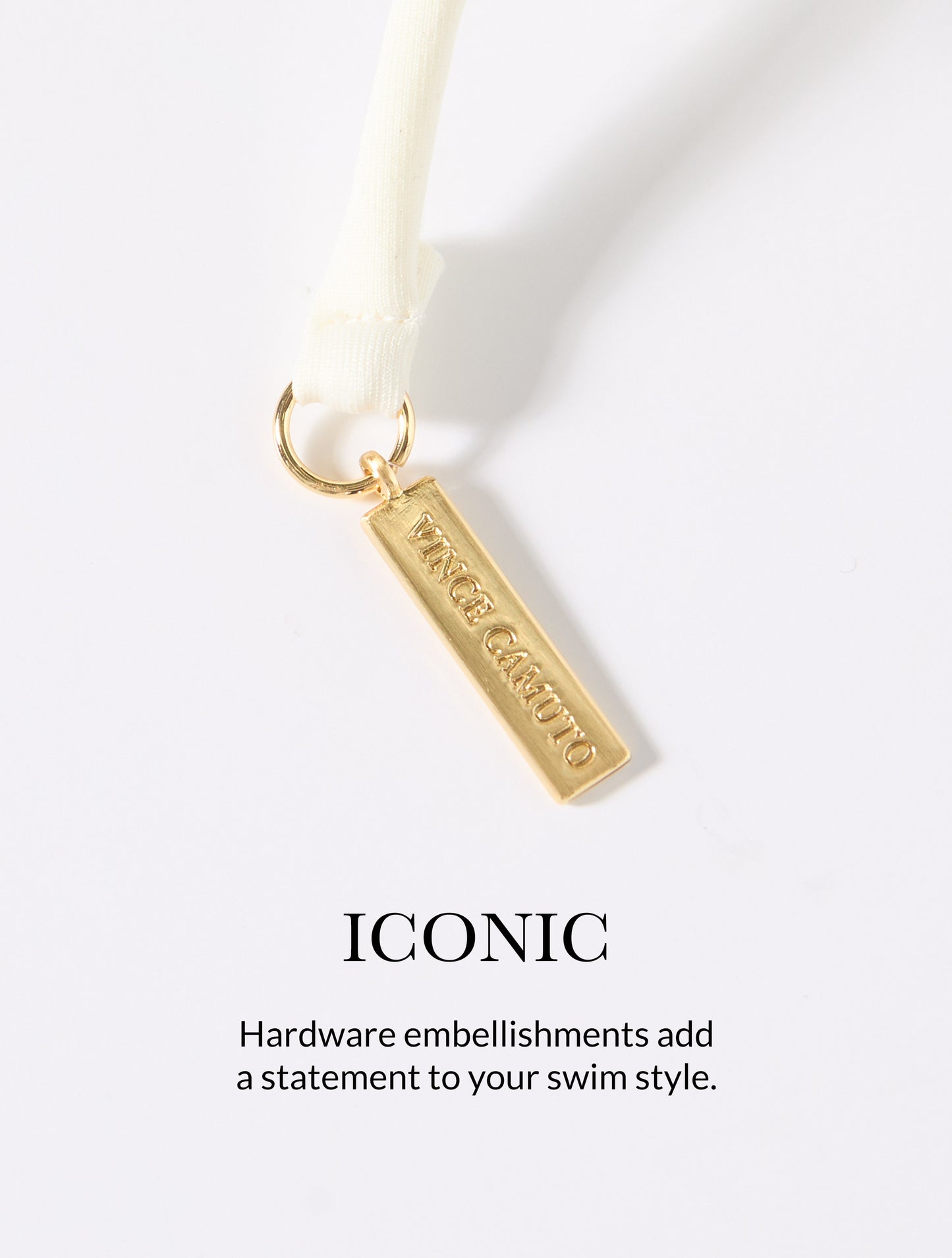 Vince Camuto Plunge V-neck One Piece Swimsuit - Floral Crochet