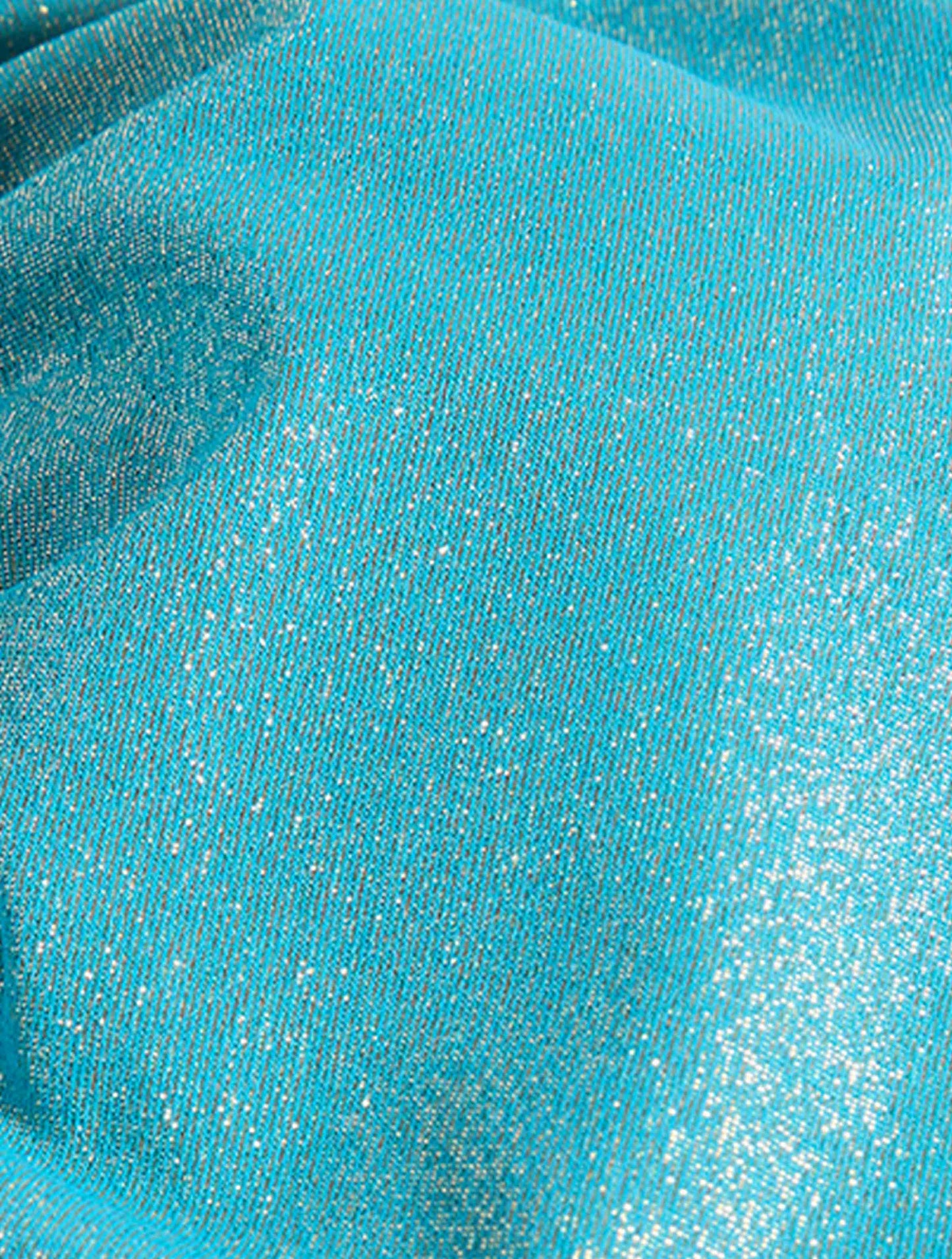 Vince Camuto Plunge One Piece Swimsuit - Sparkle Texture