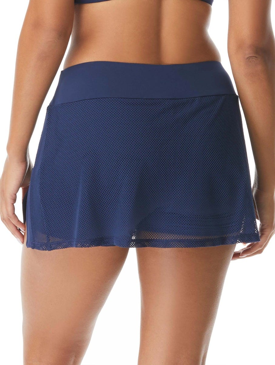 Beach House Excel Mesh Swim Skort - Beach Solids - 511 Admiral