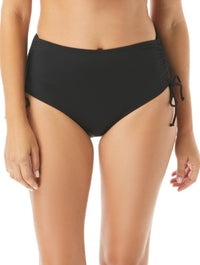Beach House Hayden Side Tie Bikini Bottom - Beach Solids - 001 BLACK