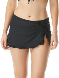Beach House Tess Swim Skirt - Beach Solids - 001 BLACK