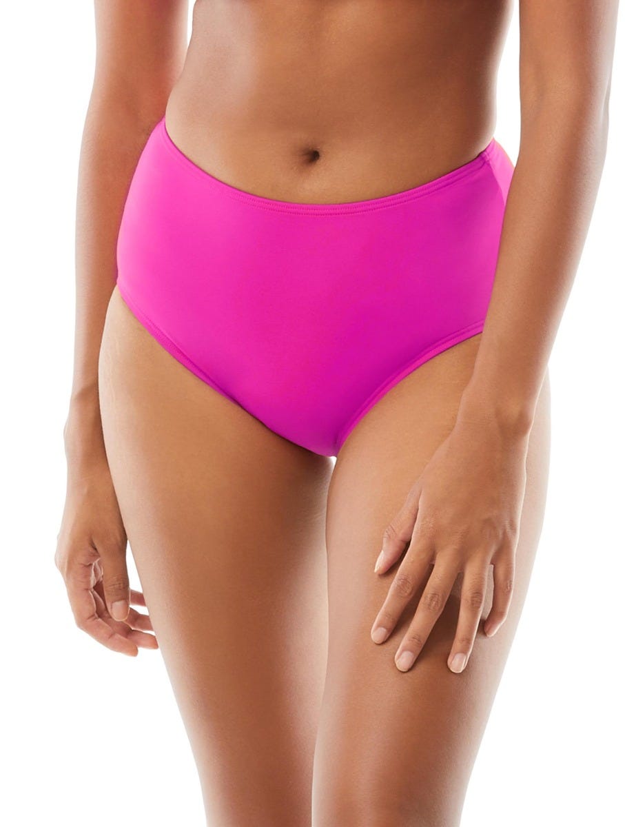 Kate Spade High Waist Bikini Bottom - Rosette Solids