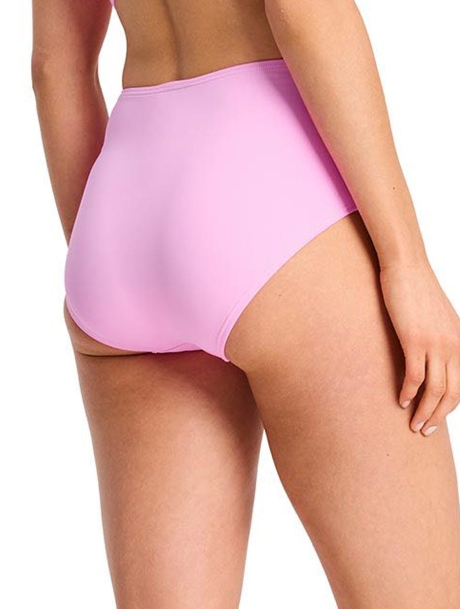 kate spade new york High Waist Bikini Bottom - Solids - 692 CAROUSEL PINK