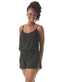 Coco Contours Jem Blouson Bra Sized Tankini Top - Heritage - 001 BLACK