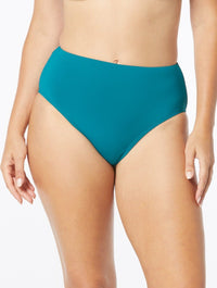 Coco Contours Thrive Tummy Control High Waist Bikini Bottom - Keepsake - 310 FIJI GREEN