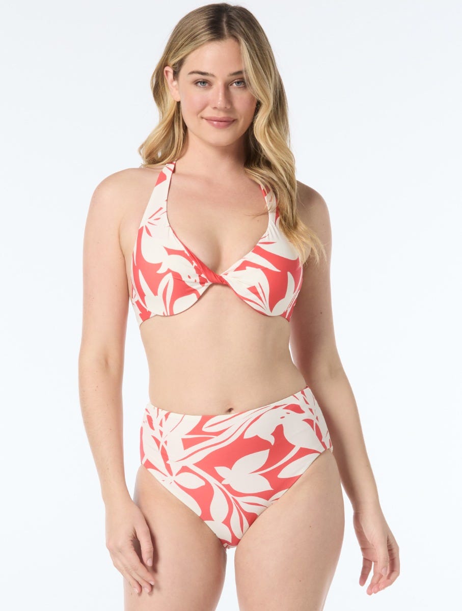 Coco Reef Verso Bra Sized Twist Reversible Underwire Bikini Top