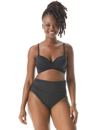 Coco Reef Enrapture Bra Sized Underwire Bikini Top - Classic Solids - 006 Cast Black