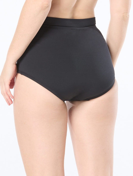 Coco Reef Empower High Waist Bikini Bottom - Classic Solids - 001 Black