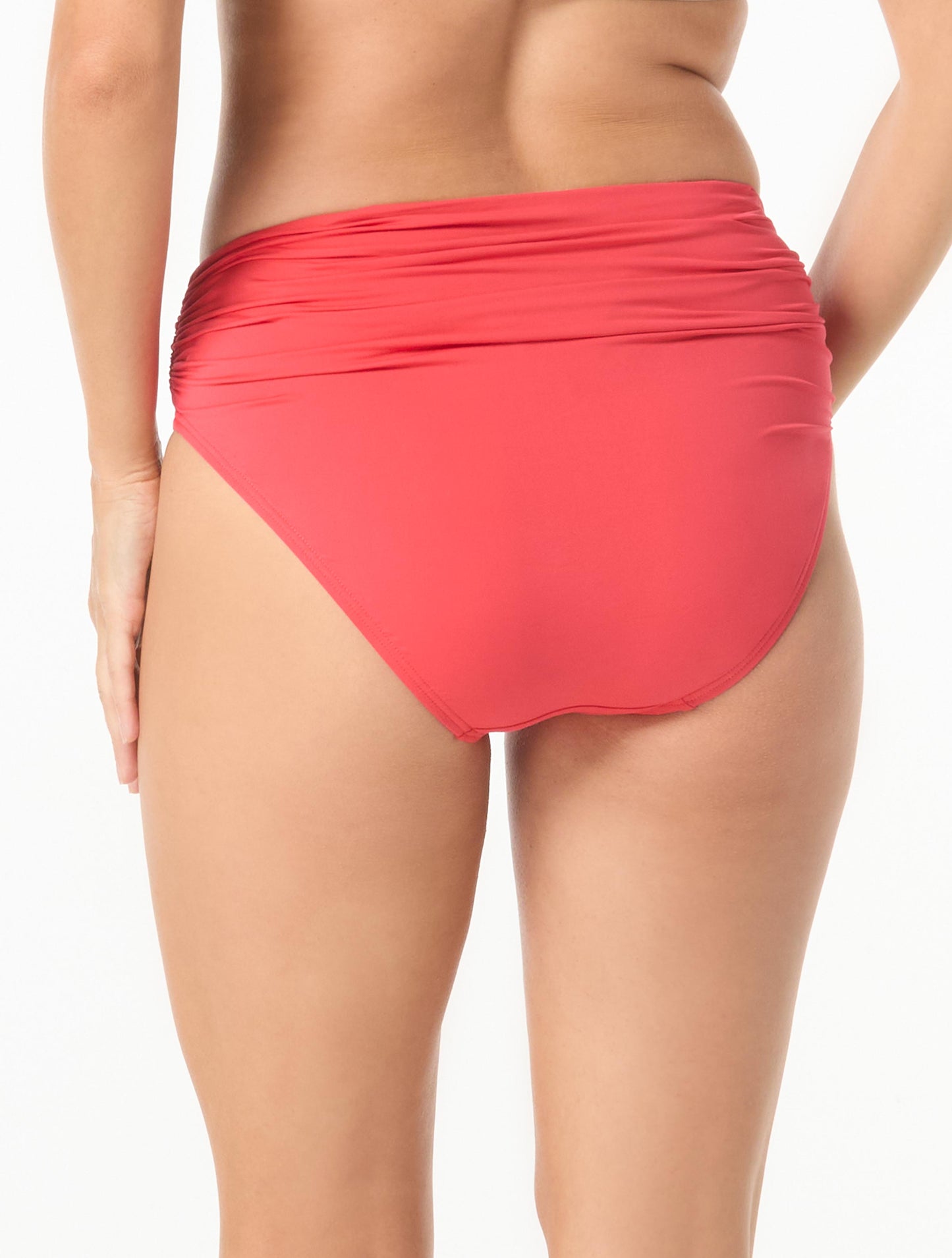 Carmen Marc Valvo Shirred Bikini Bottom - Solids