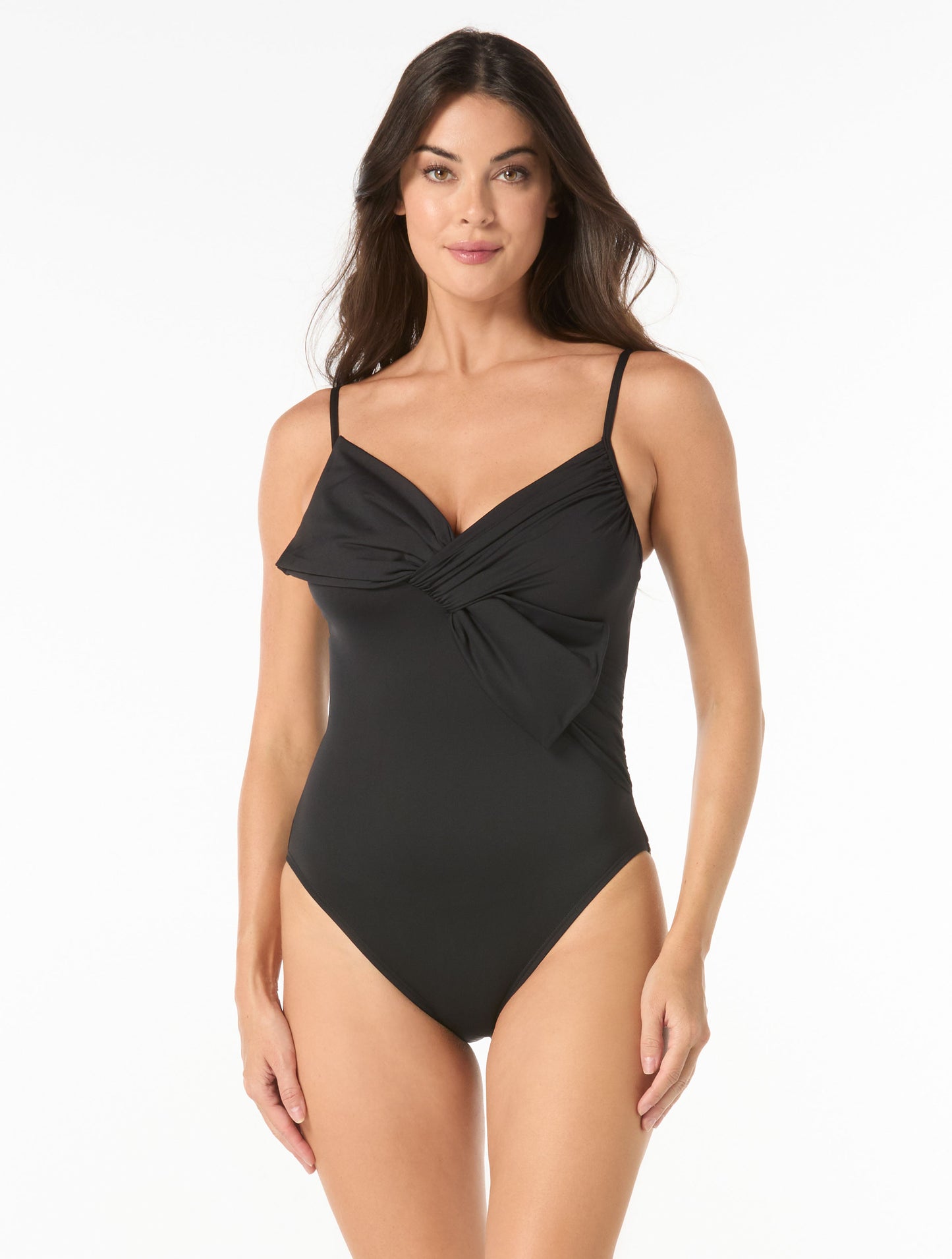 Carmen Marc Valvo Bow One Piece Swimsuit - Bowline Soiree