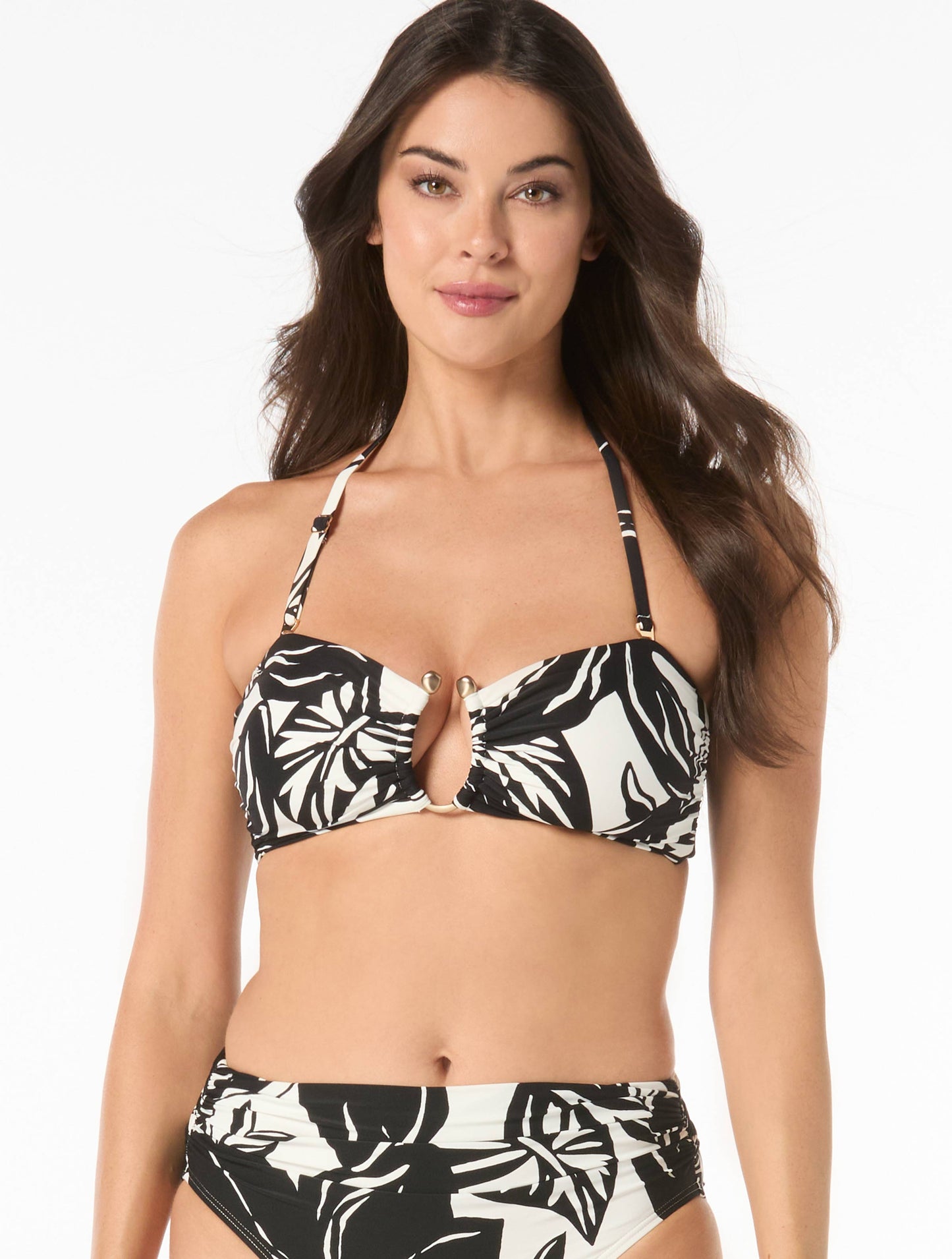 Carmen Marc Valvo Silent Bloom Bikini Set & Cover Up Bundle