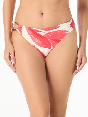 Carmen Marc Valvo High Cut Side Ring Bikini Bottom - Tamarindo