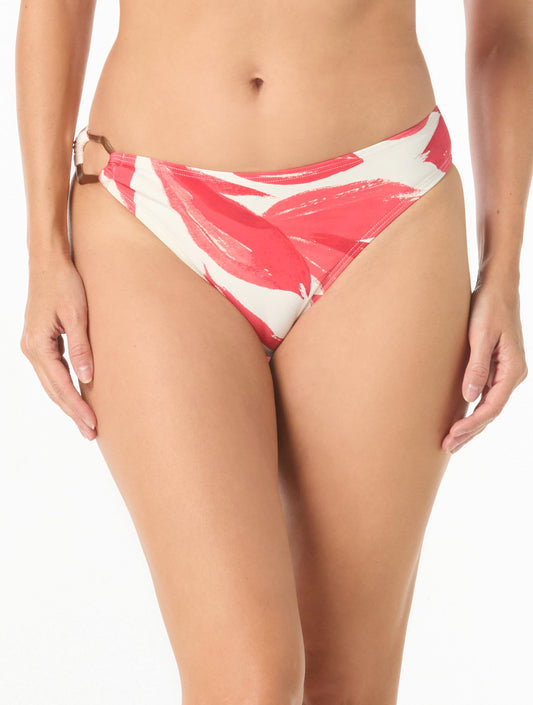 Carmen Marc Valvo High Cut Side Ring Bikini Bottom - Tamarindo