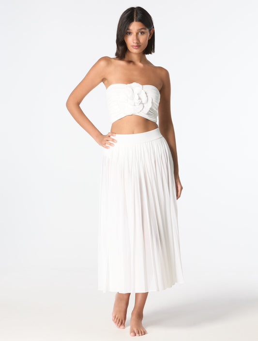 Carmen Marc Valvo Flower Applique Bikini & Cover Up Bundle