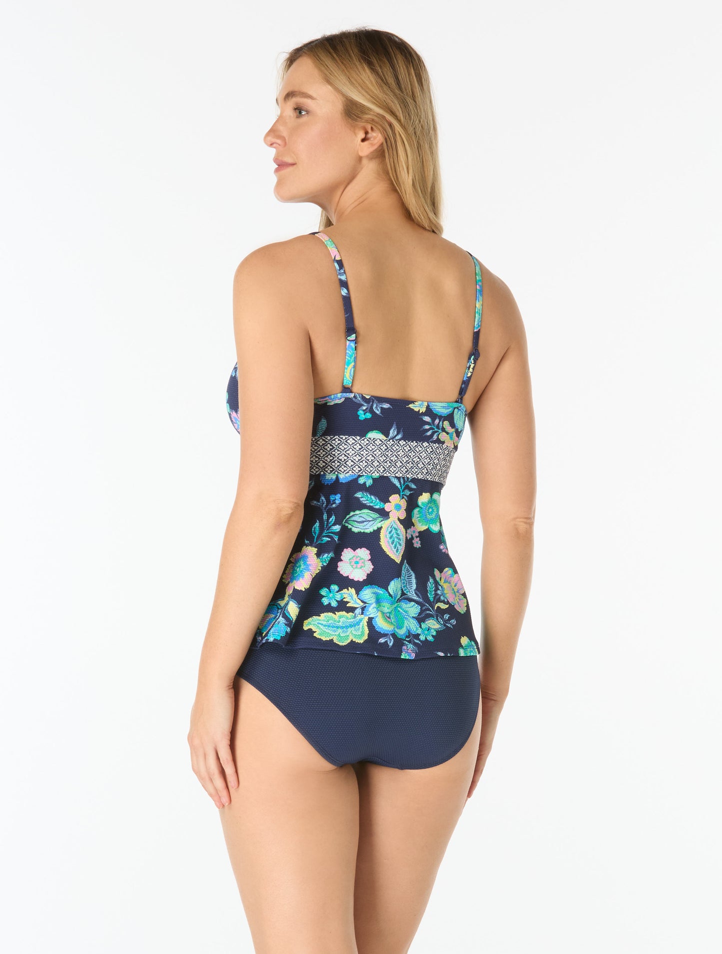 Beach House Adele V-Neck Tankini Top - Diamond Meadows