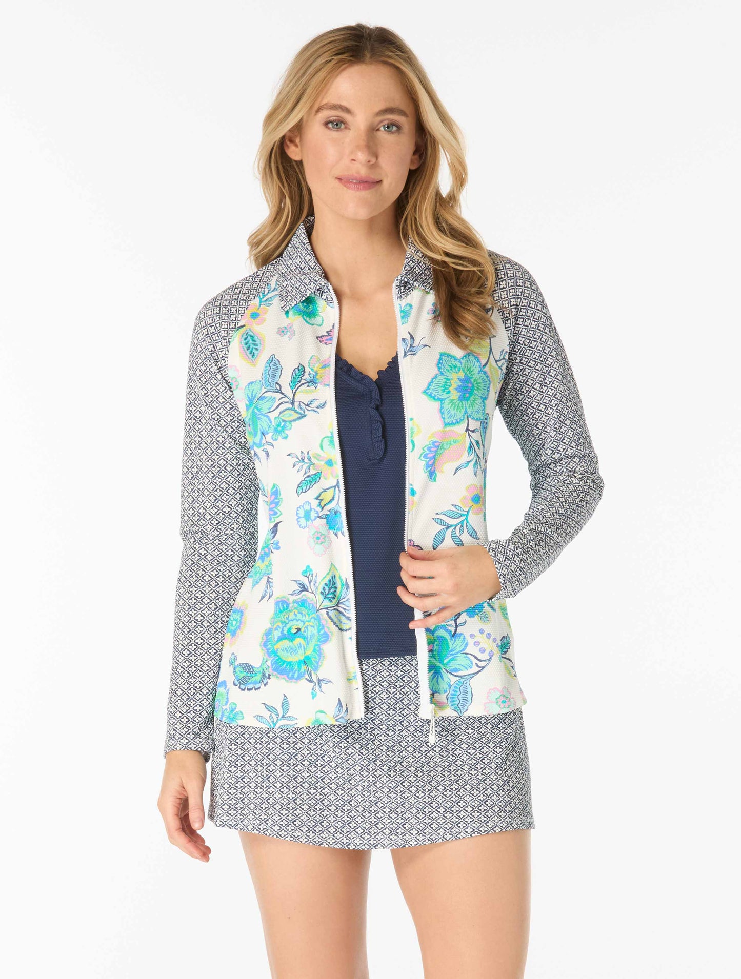 Beach House Emma Pull On Swim Skort - Diamond Meadows