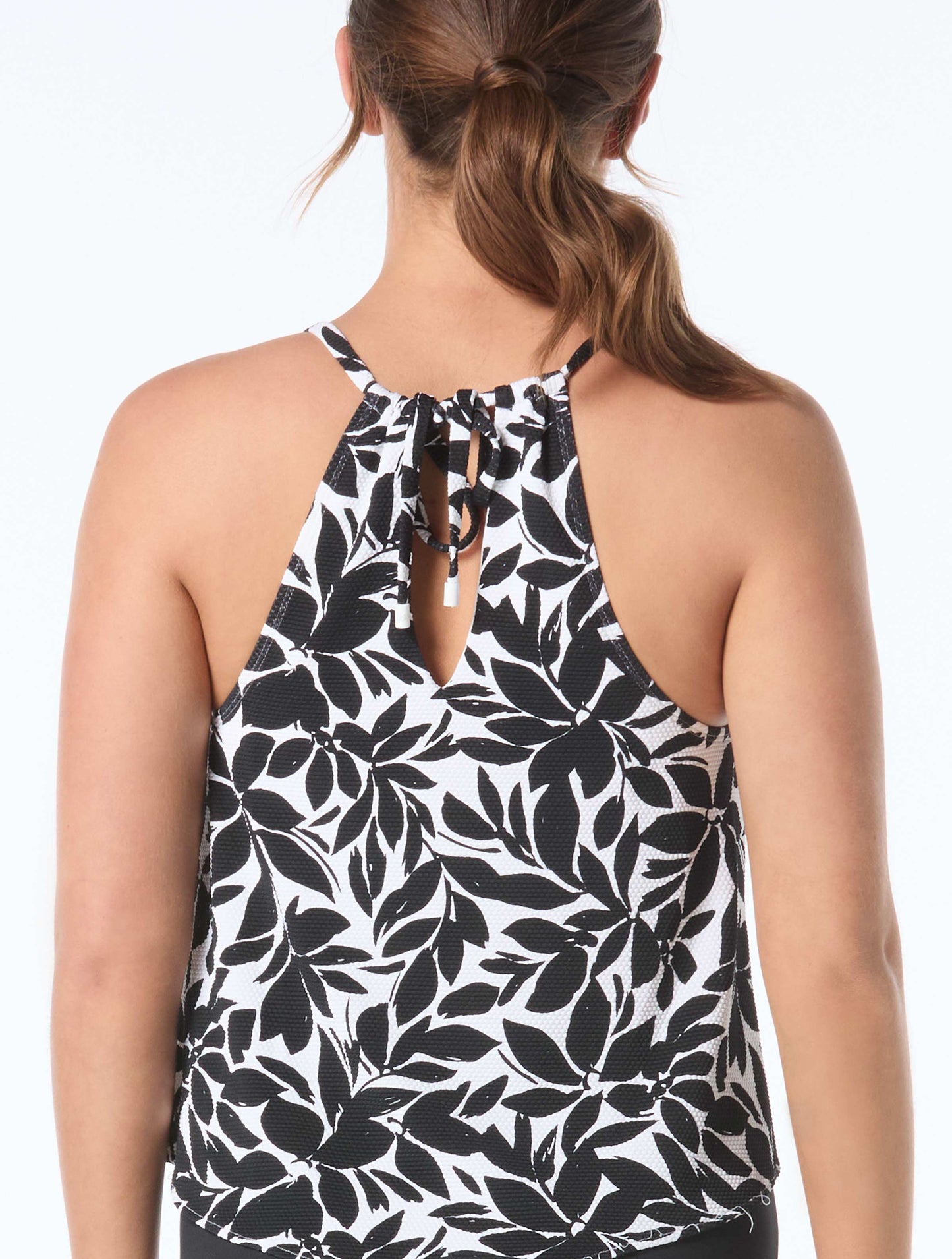 Beach House Nikki Scarf Textured Tankini Top - Key West