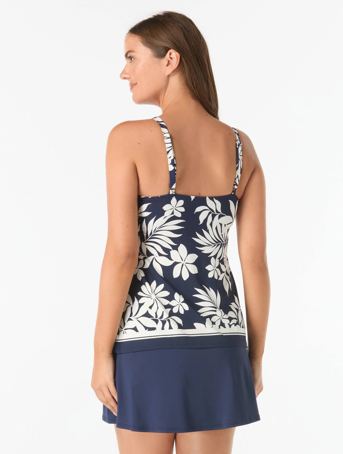 Beach House Blair High Neck Tankini Top - Monotone Bouquet