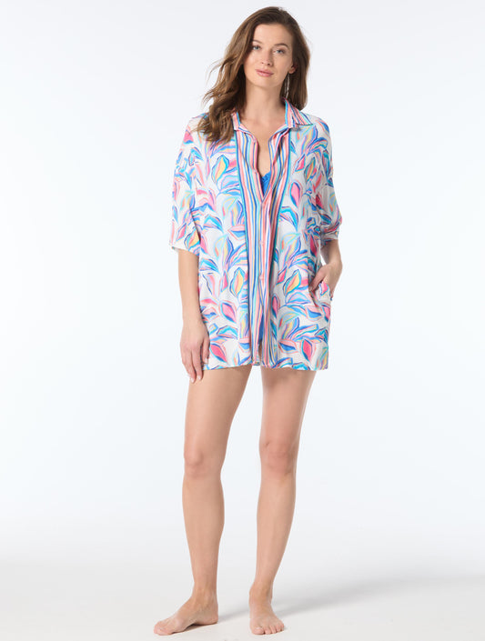 Beach House Bora Bora Bikini Set, Skort & Cover Up Shirt Bundle