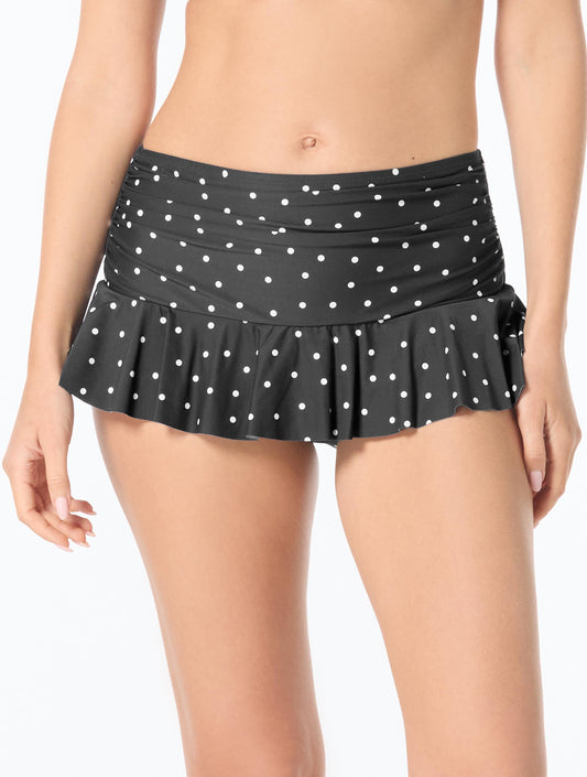 Beach House Swim Penny Textured Swim Skirt - Sailor Dot