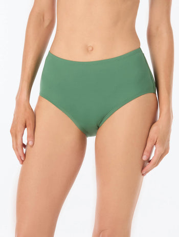 Beach House Chloe High Waisted Bikini Bottom - Beach Solids - 342 PISTACHIO