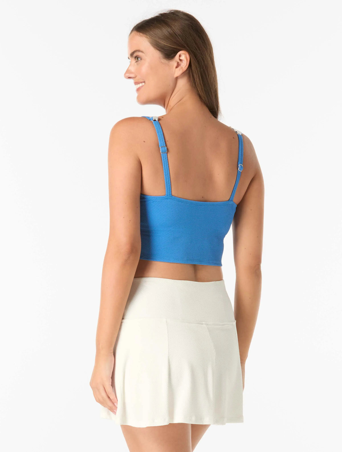 Beach House Swim Jolie Underwire Textured Crop Top - Ric Rac - 866 Denim