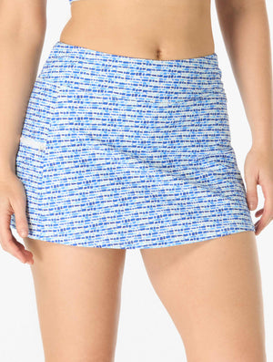 Beach House Emma Pull On Swim Skort - Shoreline Shells