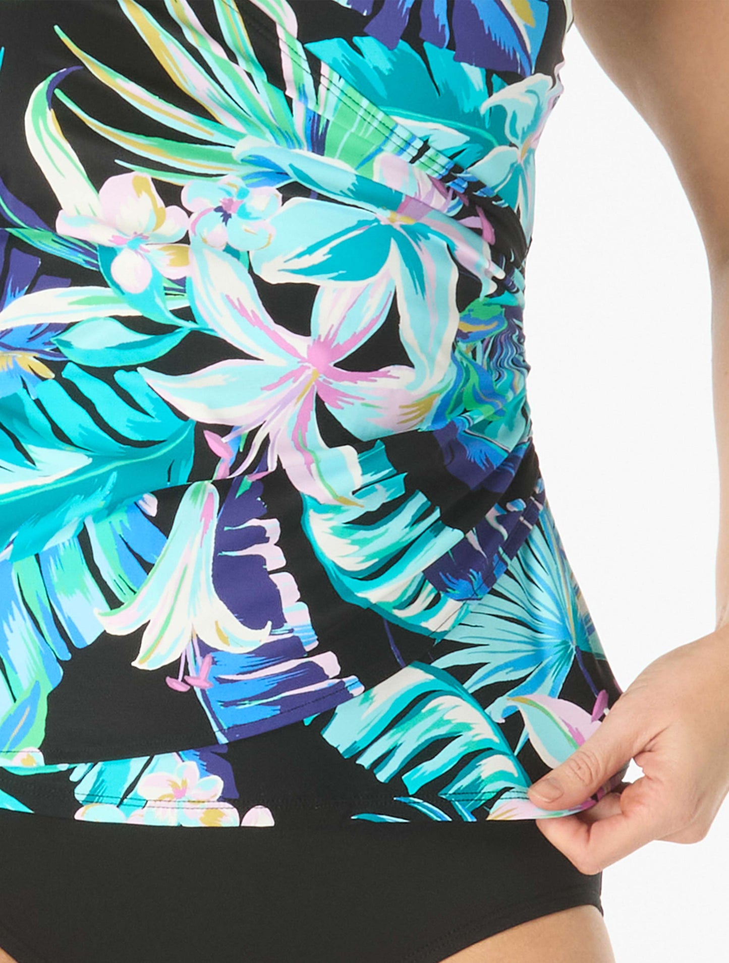 Beach House Lola Wrap Underwire Tankini Top - Island Rhythm