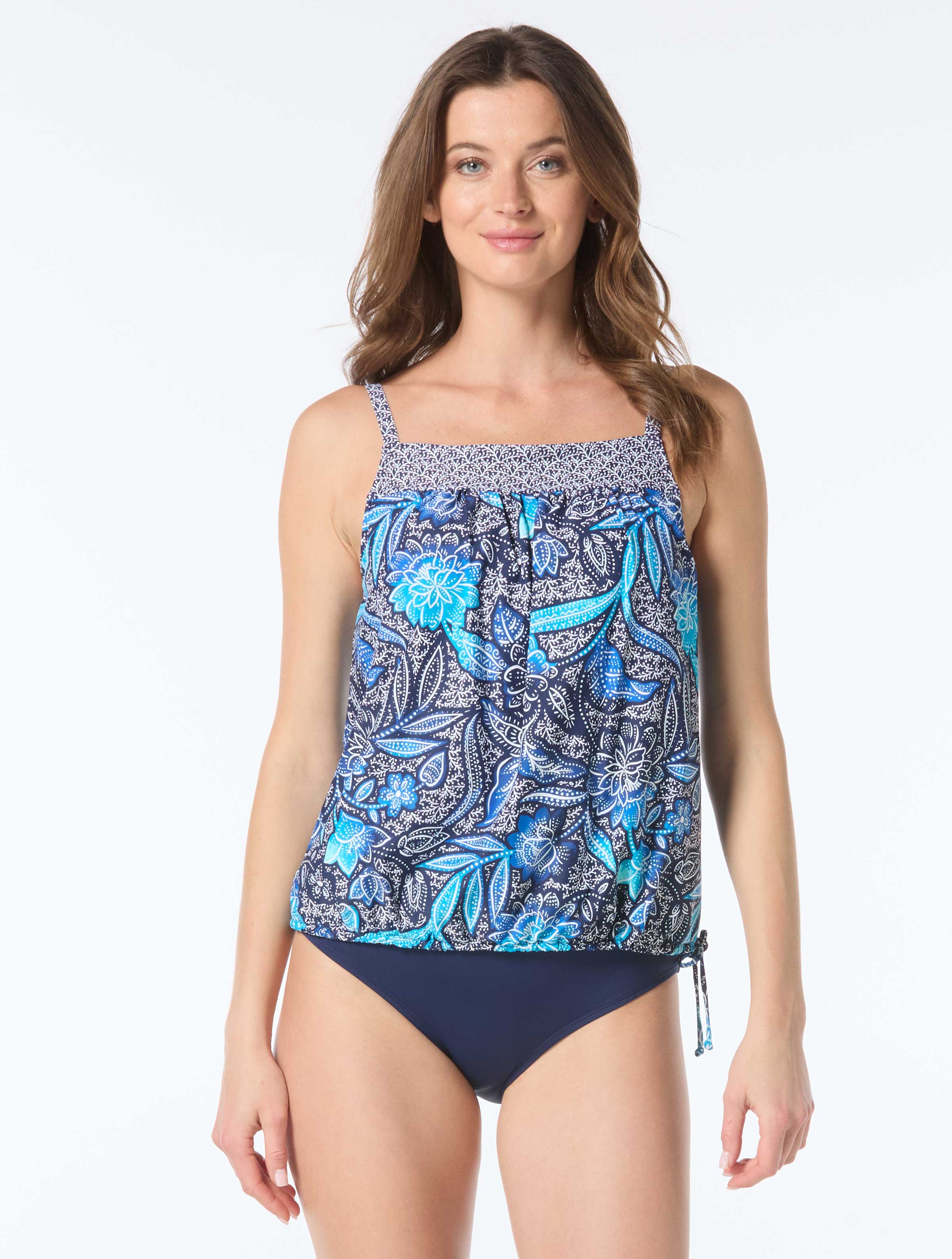 Beach House Audrey Blouson Tankini Top - Samoan Floral